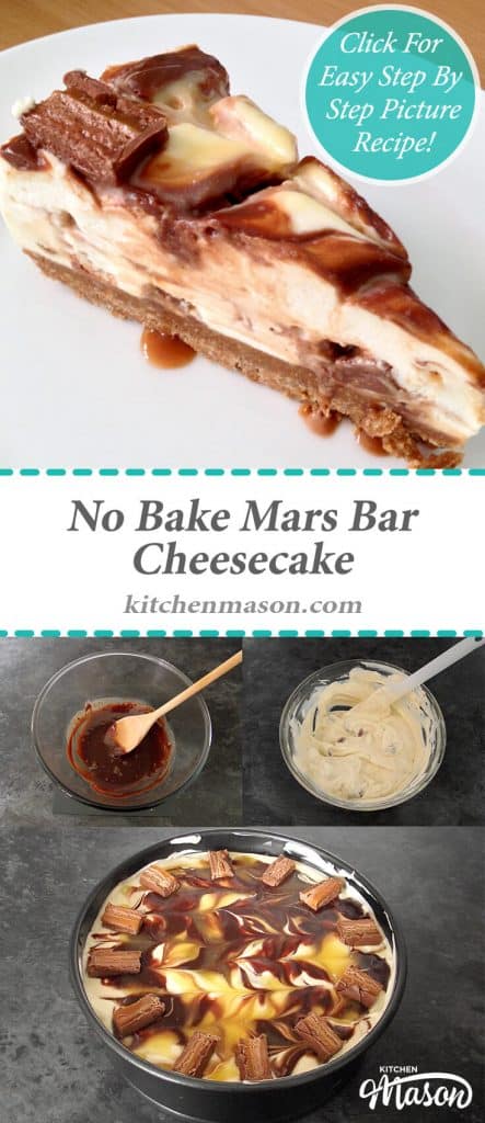 Mars Bar Cheesecake | No Bake | Candy Bar | Chocolate