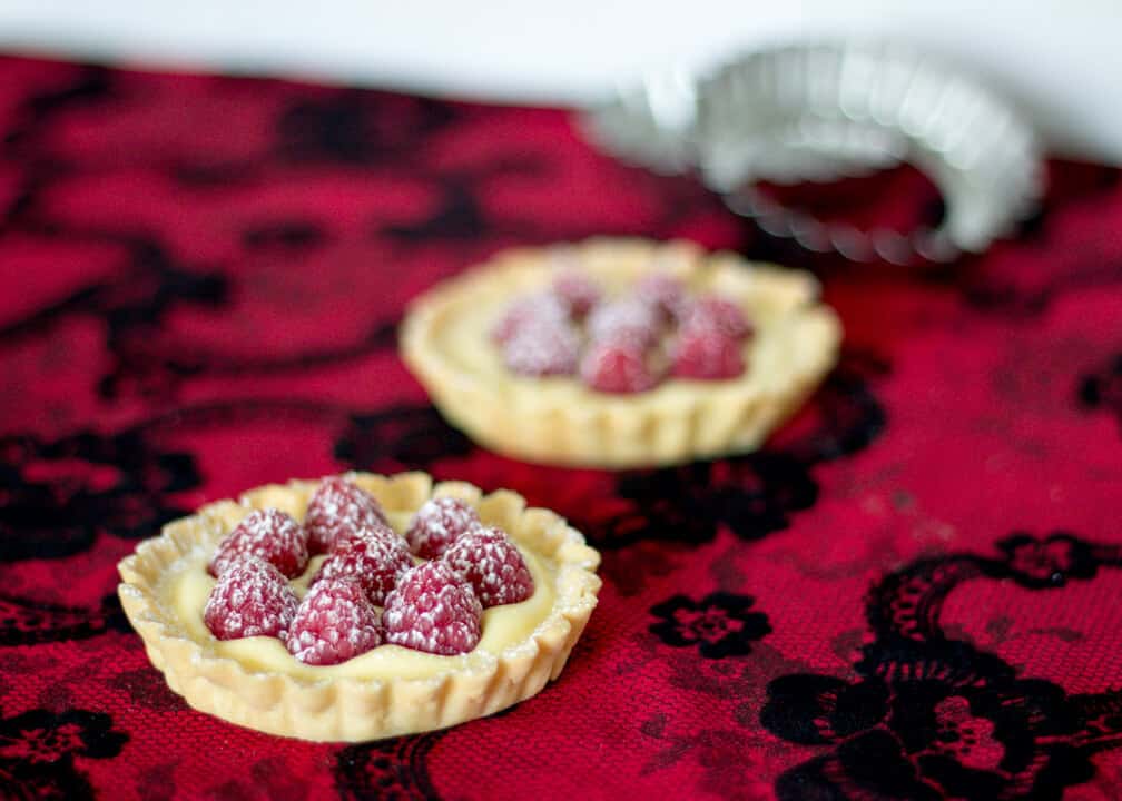 White Chocolate Raspberry Tartlets | Gluten Free | Tarts | Valentines Day