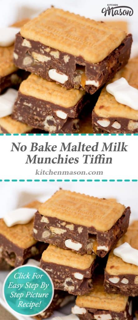 Malted Milk Munchies Tiffin | No Bake | Quick | Easy