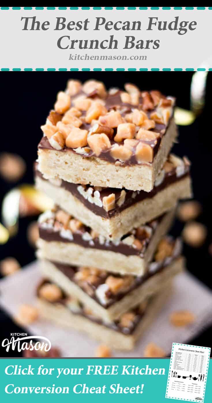 Pecan Fudge Crunch Bars | The Best | Cookie | Cookies | Chocolate