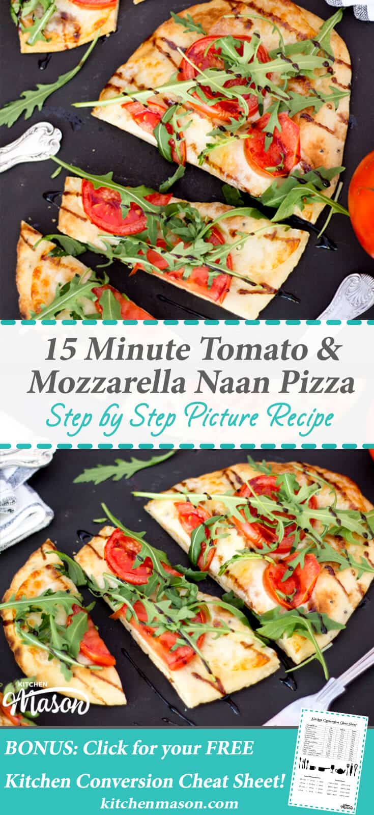Naan Pizza | 15 min | Tomato | Mozzarella | Quick | Bread | Speedy