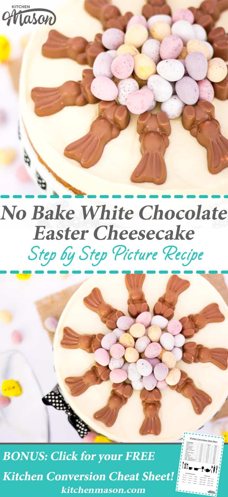 Chocolate Easter Cheesecake | No Bake | Mini Egg | White Chocolate