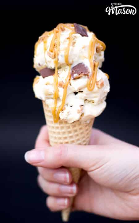 Salted Caramel Ice Cream | No Churn | Easy Ice Cream | Dessert