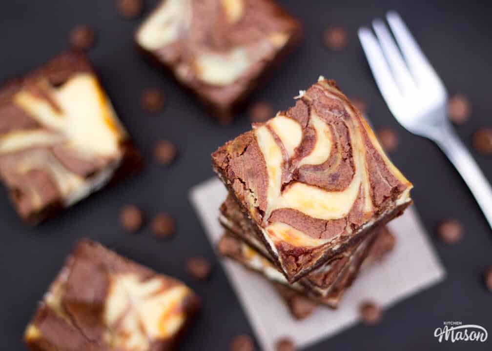 Easy Dessert Recipes | Brownie Recipes | Cheesecake Swirl Brownies