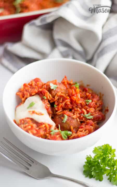 Easy One Pot Recipes | Easy Rice Recipes | Meatball & Rice Bake
