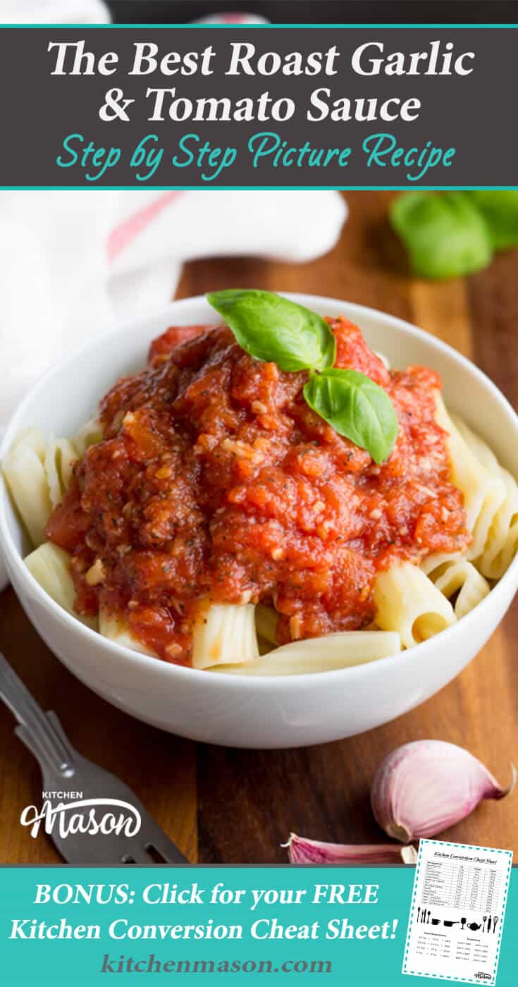 Easy Tomato Pasta Sauce Recipe | Easy Roast Garlic Recipe | Pasta Sauce Recipes